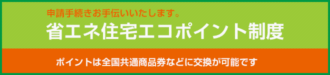 省エネ住宅エコポイント